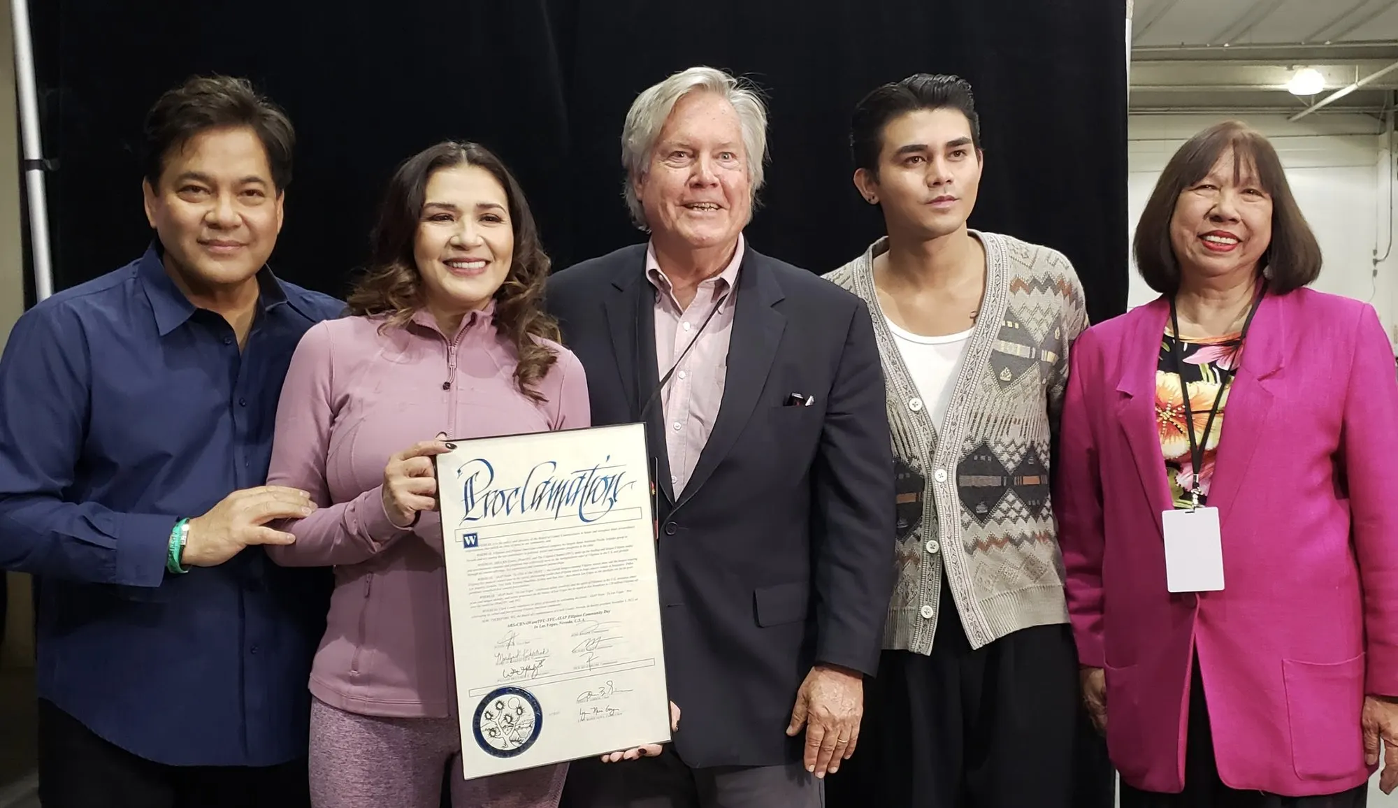 A proclamation presentation